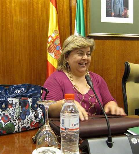 The Andalucia Lady Minister of Agriculture, obviously not a Mediterranean Diet follower