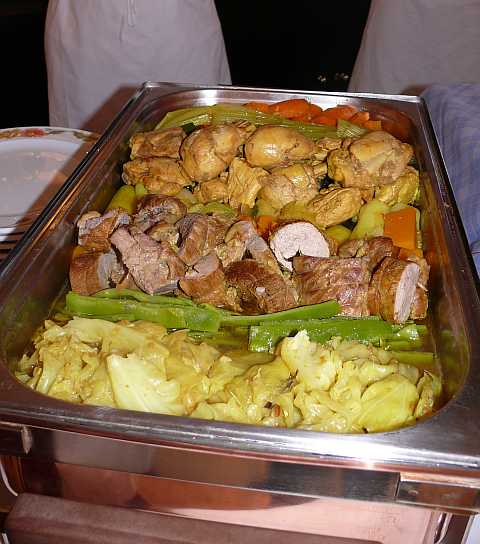 Couscous vegetables and meat